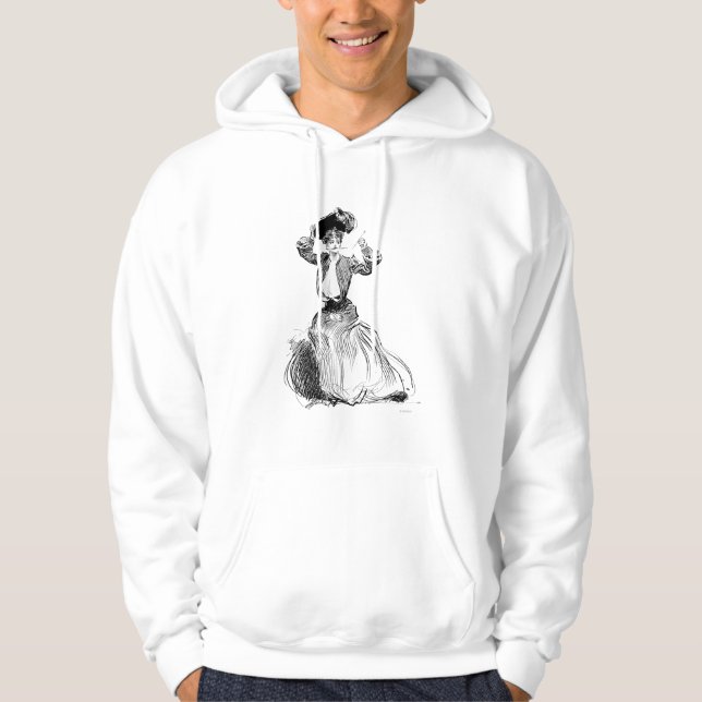 Moletom Menina de Gibson com Chapéu, 1904 (Frente)