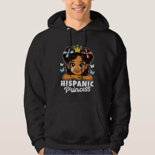 Moletom Menina Princesa Hispânica Bandeira da Guatemala e 