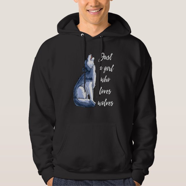 Moletom Menina Que Ama Lobos 10 (Frente)