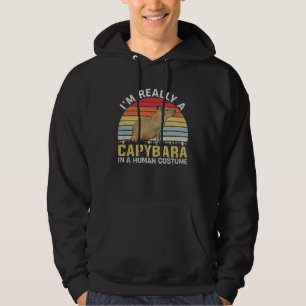 Moletom Meninas Meninos Mulheres Fantasia de Capivara eu s