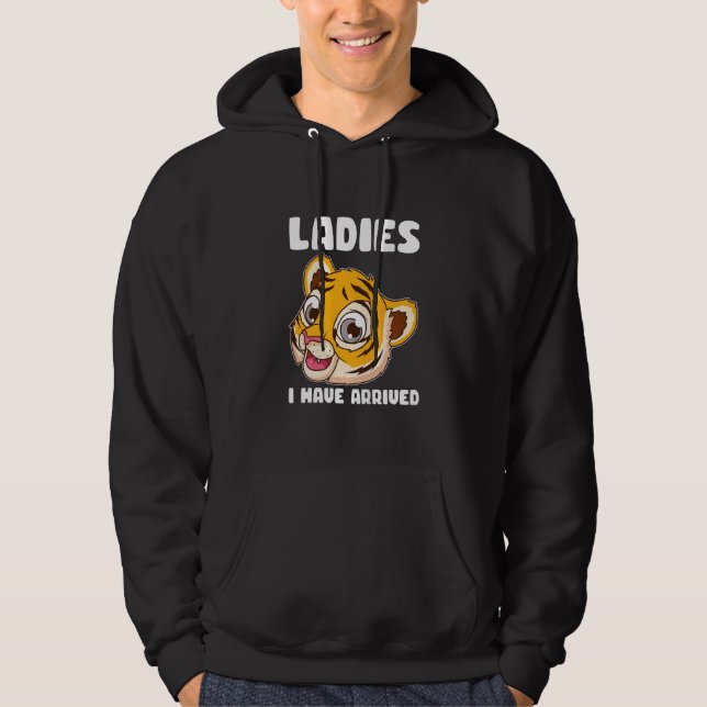 Moletom Meninas, senhoras, cheguei a Tiger, crianças bonit (Frente)