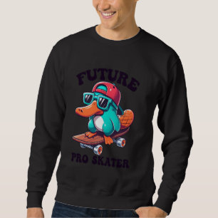 Moletom Meninos Ornitorrinco Em Um Skate Skater Garotos