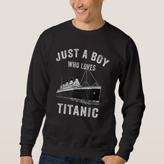 Moletom Meninos que adoram o Titanic RMS (Frente)