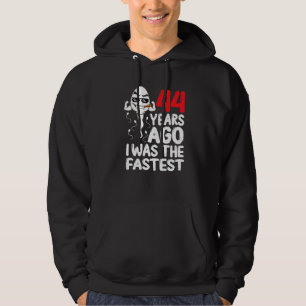 Moletom Mens 44 Birthday Gag Vestido Há 44 Anos Eu Era