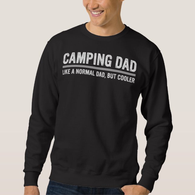 Moletom Mens Acampando Pai Como Um Pai Normal Mas Fath Mai (Frente)