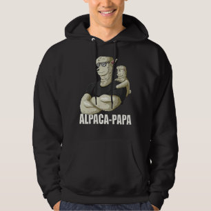 Moletom Mens Alpaca Papa Com Llama Alpaca Son Para Pais