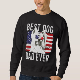 Moletom Mens American Flag Best Dog Pai Ever Yorkshire Ter