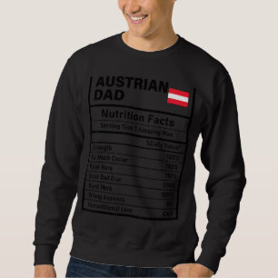 Moletom Mens Austríacos Fatos de Nutrição Pai Nat