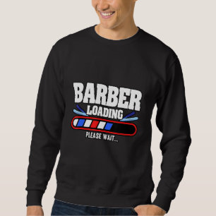 Moletom Mens Barber Carregando Por Favor Aguarde Cabelo De
