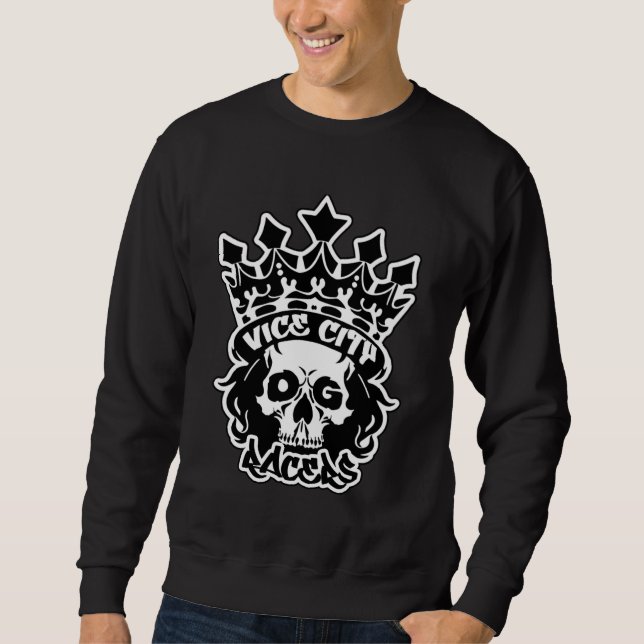 Moletom Men's Basic Sweatshirt w/ King Skull Logo (Frente)