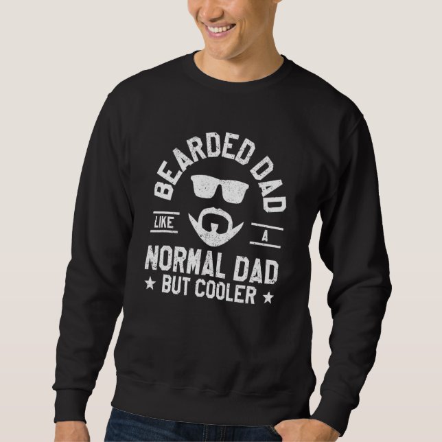 Moletom Mens Bearded Dad Like A Normal Daddy But Cooler  F (Frente)