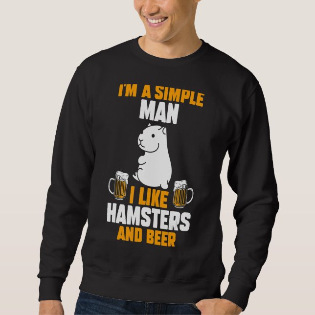 Moletom Mens Beer Hamster (Frente)