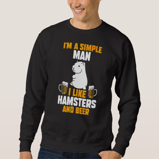 Moletom Mens Beer Hamster (Frente)