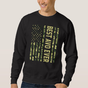 Moletom Mens Best Avo Ever Us American Flag Avô Fathe