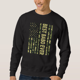 Moletom Mens Best Babo Ever Us American Flag Avô Fath
