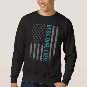 Moletom Mens Best Opa Ever American Pai Flag For Fathers