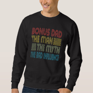 Moletom Mens Bonus Pai Man Myth Ruim Influência Padre Step