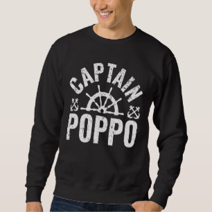 Moletom Mens Capitão Poppo Boat Owner Lake Barco Padre