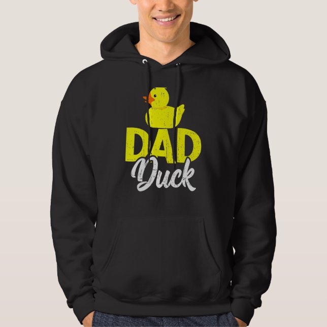 Moletom Mens Cute Duckets Pai Dia de os pais Duck (Frente)