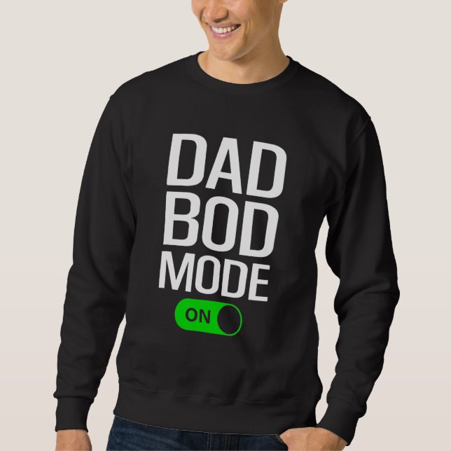 Moletom Mens Dad Bod Mode On  Dad Bod  Gym Workout Cheat D (Frente)