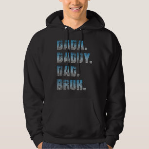 Moletom Mens Dada Pai Bruh Padre E Criança Menino