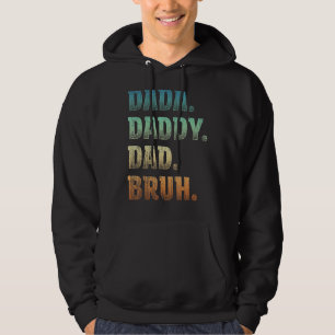 Moletom Mens Dada Pai Bruh Padre E Criança Menino