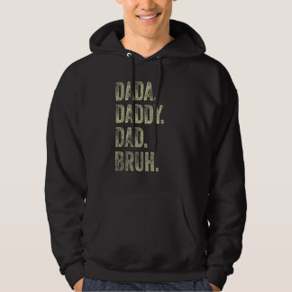 Moletom Mens Dada Pai Bruh Padre E Criança Menino
