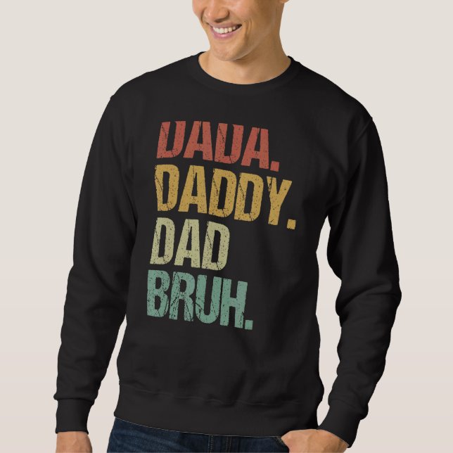 Moletom Mens Dada Pai Bruh Que Adora De Son Boys F (Frente)