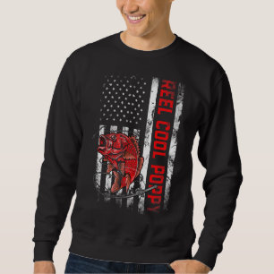 Moletom Mens Dia de os pais Reel Legal Poppy Fish American