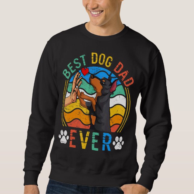 Moletom Mens Doberman Melhor Pai De Cachorro Nunca Cachorr (Frente)
