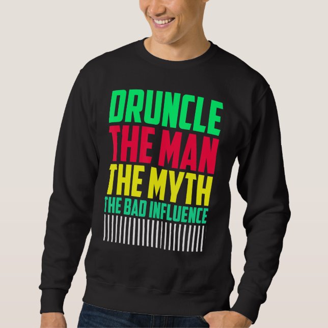 Moletom Mens Druncle Man Mmito Influência Tio Mau (Frente)