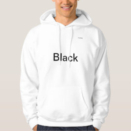 Moletom Mens encapuz branco com expressões simples.