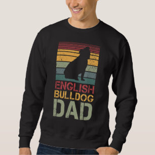 Moletom Mens English Bulldog Pai Vintage Dogs Paw Pws