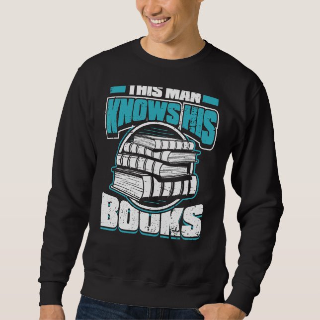 Moletom Mens Este Homem Conhece O Seu Bookworm Avid (Frente)