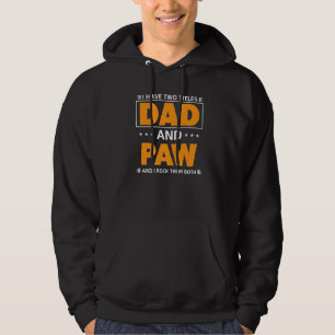 Moletom Mens Eu Tenho Dois Títulos De Pai E Pata Para O Vo