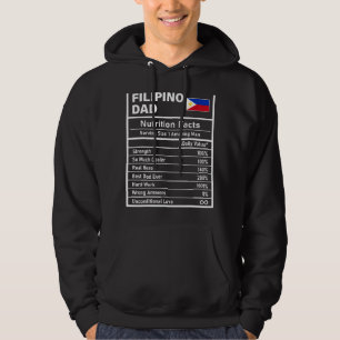 Moletom Mens Filipino Pai Fatos Nutrição Dia de os pais Na