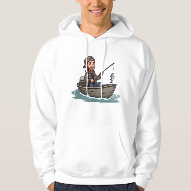 Moletom Men's Fishing T-Shirt/Hoodie (Frente)
