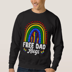 Moletom Mens Free Pai Hugs Lgbt Orgulho gay Mês Ortodia Al
