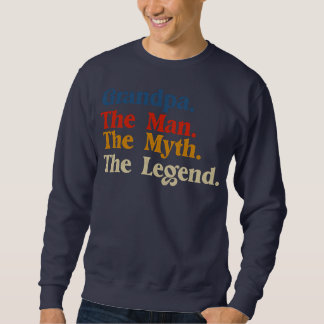Moletom Mens GRANDPA THE MAN THE MYTH THE LEGEND Men Gift