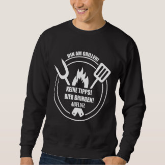Moletom Mens Grillmeister Caixa Am Grillen Sem Dicas Beer 