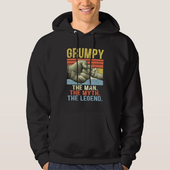Moletom Mens Grumpy Man Mylend Para Meninas Pai Pai (Frente)
