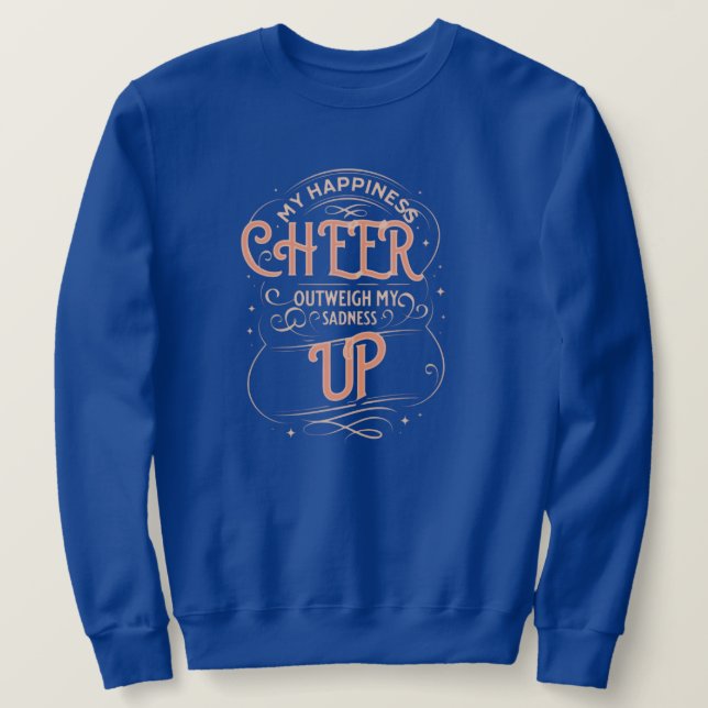 MOLETOM MEN'S HAPPINESS CHEER UP SWEATSHIRT (Frente do Design)