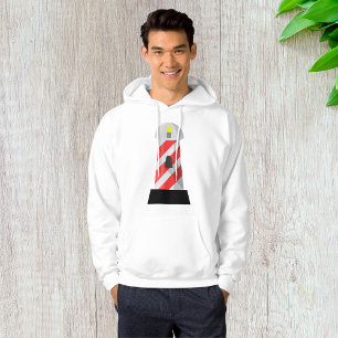 Moletom Mens Hoodie De Farol Vermelho E Branco