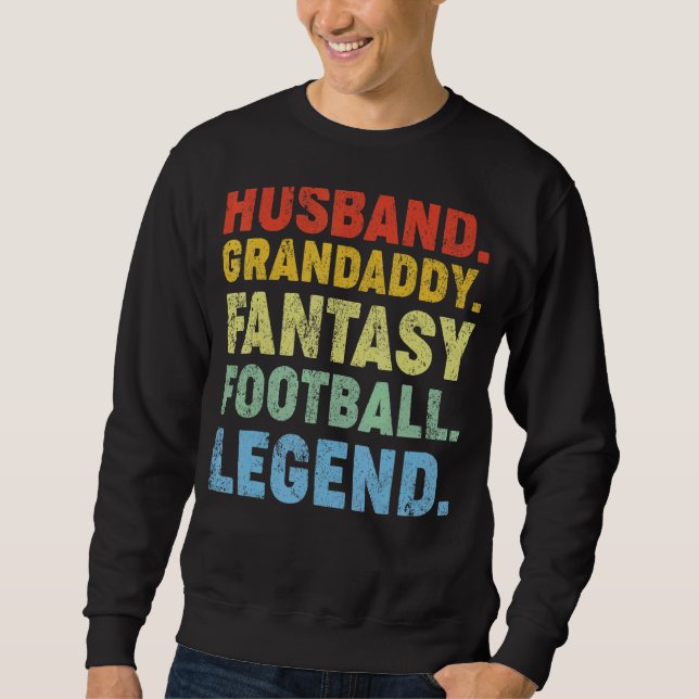 Moletom Mens Husband Grandaddy Fantasy Legenda de Futebol  (Frente)