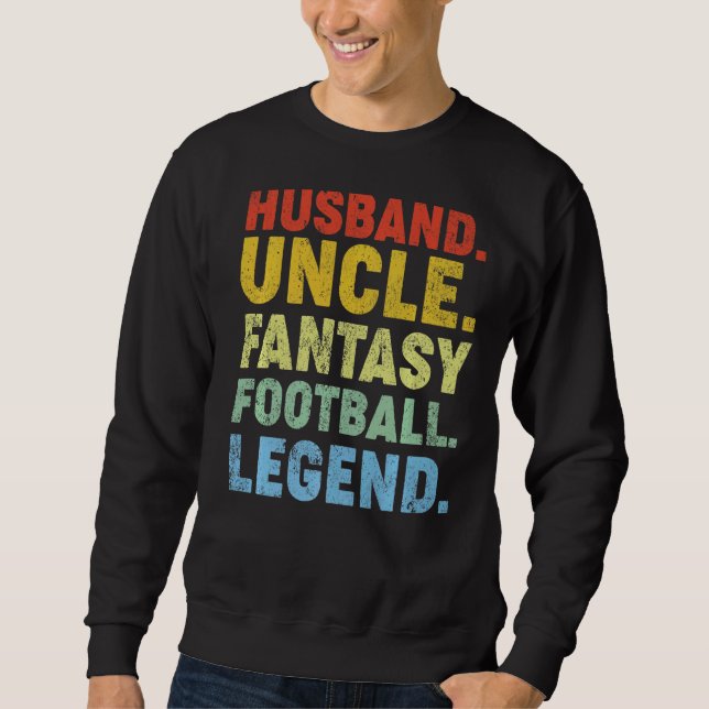 Moletom Mens Husband Tio Fantasy Futebol Legend Padre (Frente)