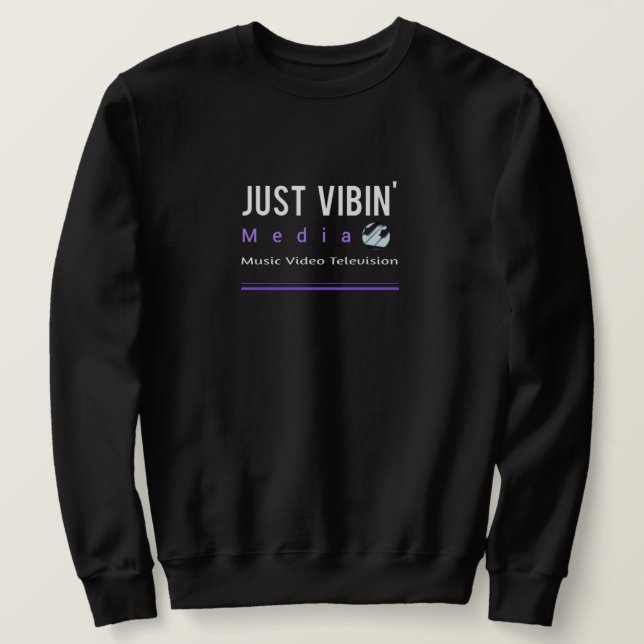Moletom Men's Just Vibin' Media Sweatshirt (Frente do Design)