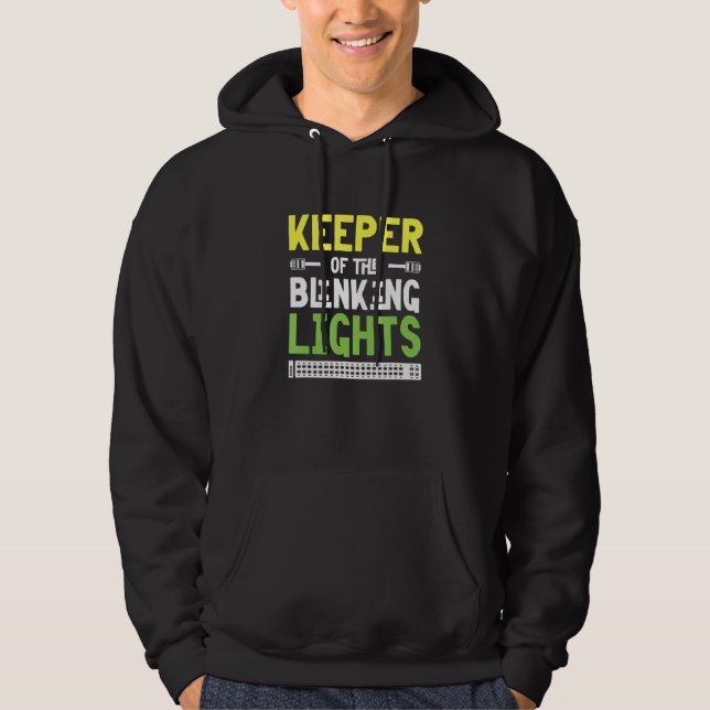 Moletom Mens Keeper da IT Tech Network das Luzes Piscantes (Frente)