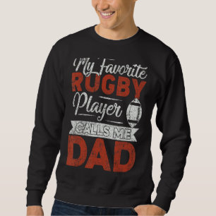 Moletom Mens Meu Jogador De Rugby Me Chama Pai Rugby Pai F