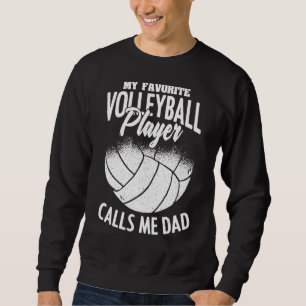 Moletom Mens Meu Jogador De Voleibol Favorito Me Chama De 