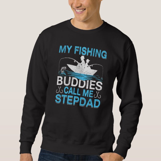 Moletom Mens Meus Amigos De Pesca Chamam Stepdad De Faisão (Frente)